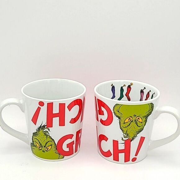 The Grinch Holiday Coffee Mugs (Set of 2) - Picture 2 of 8